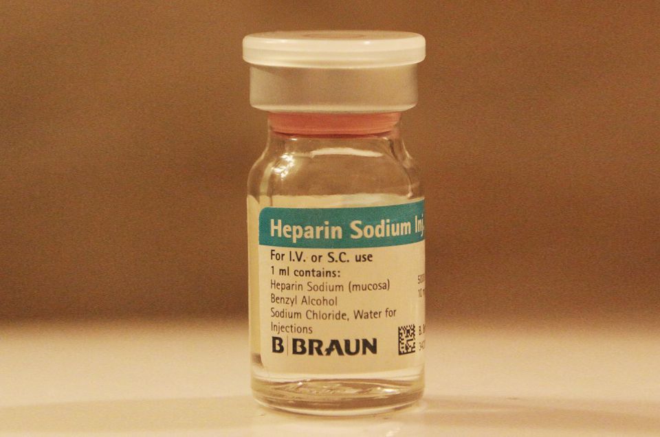 Pode faltar anticoagulante heparina no Brasil, advertem especialistas