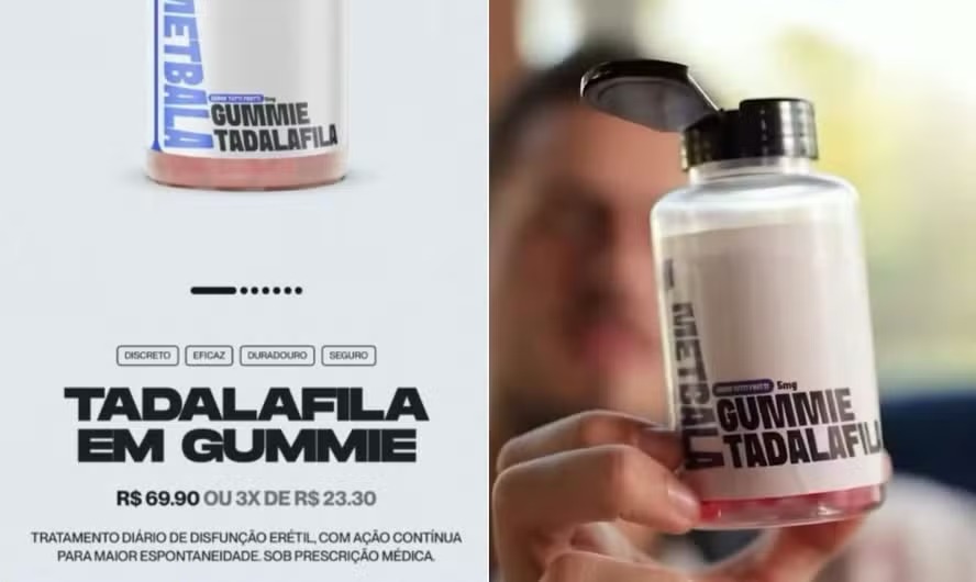 Sem registro, venda e divulgação de gummy de tadalafila “Metbala” é proibido pela Anvisa