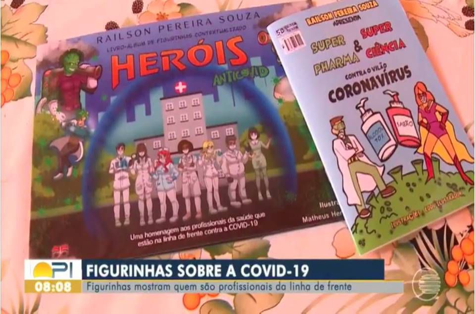 Farmacêutico cria álbum de figurinhas para homenagear profissionais de saúde