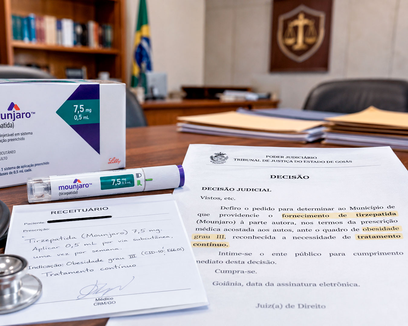 Justiça determina que município goiano forneça Mounjaro para paciente