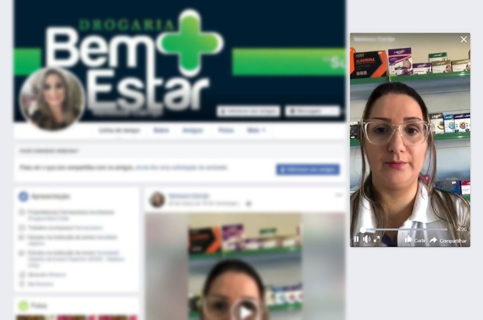 Vídeo de farmacêutica viraliza nas redes socias